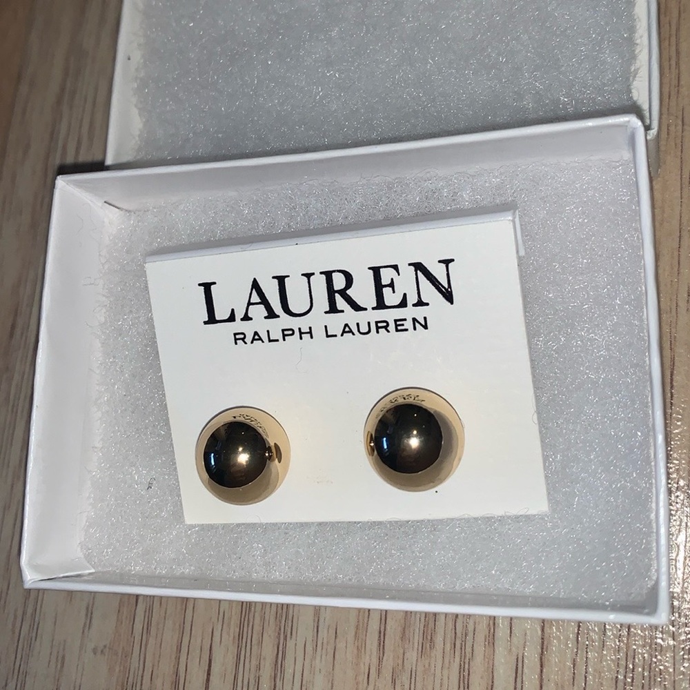 Ralph Lauren Ball Stud Earrings